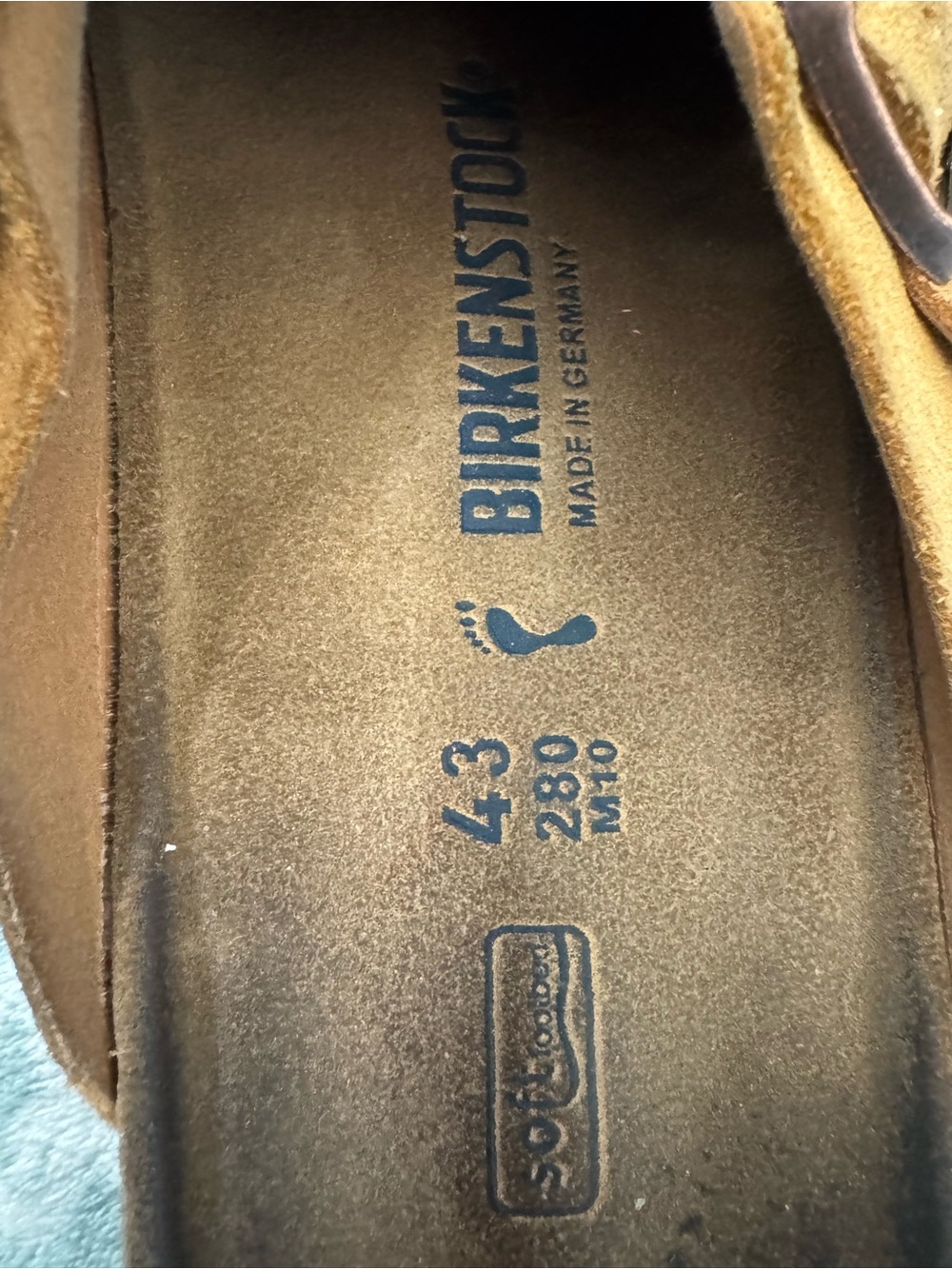 Birkenstock Brown Suede Boston Clogs - Picture 8 of 8